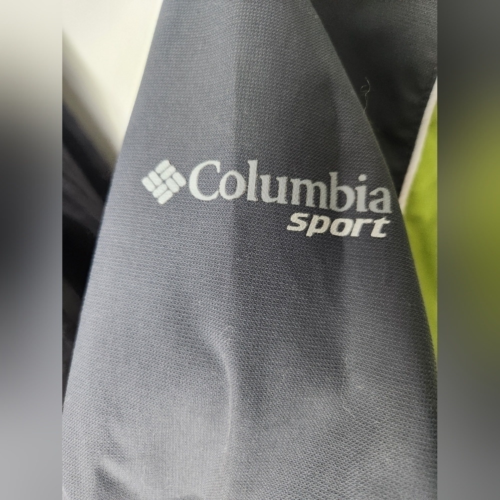 Columbia Spring/Fall Jacket, Size Small, grey/white/green - Picture 3 of 8